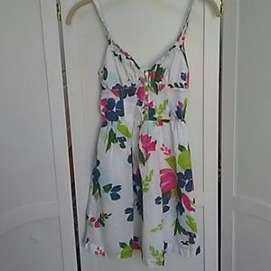 Hollister White Floral Sun Dress
