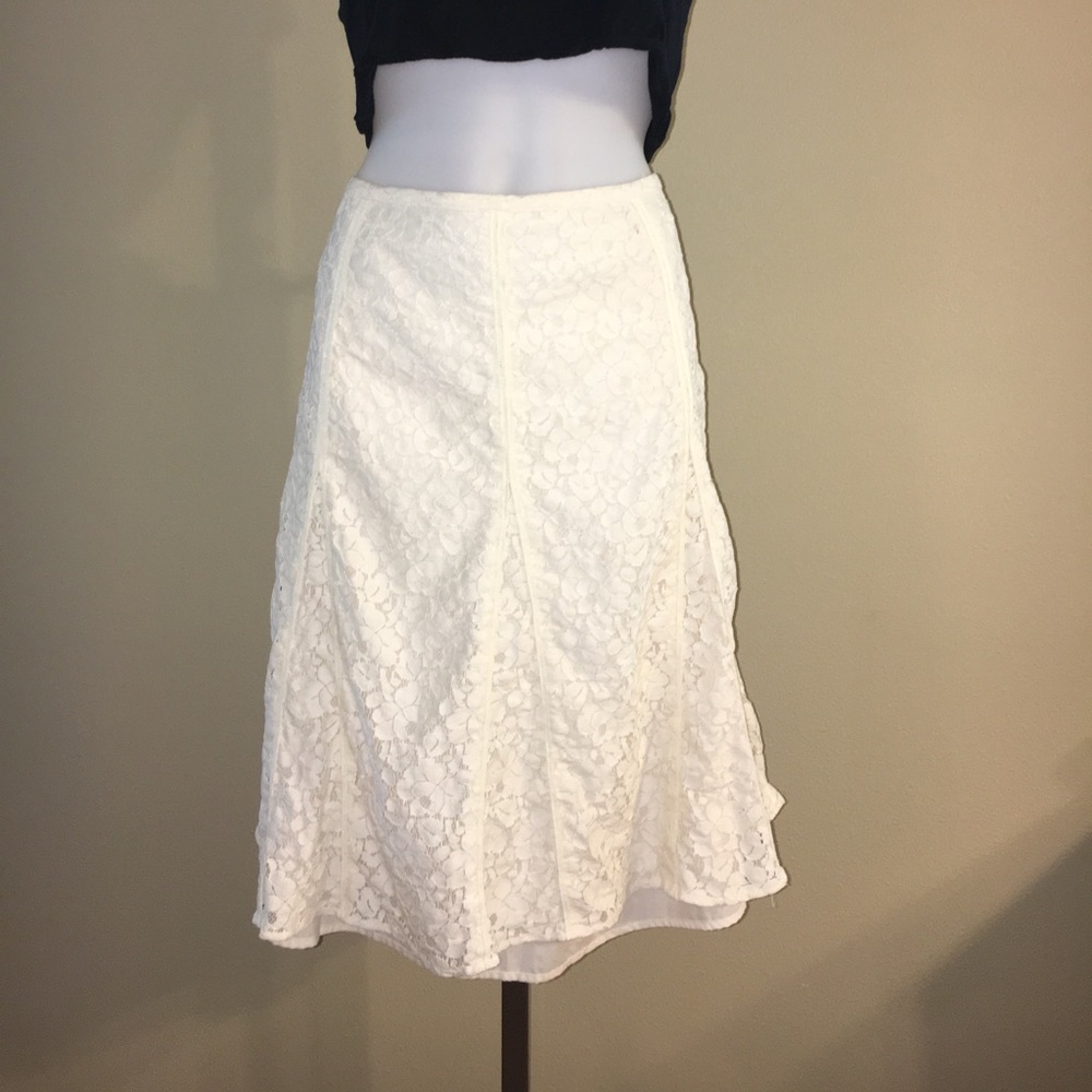 Ivory lace 12 skirt