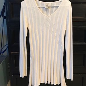 White Sweater Dress/Blouse