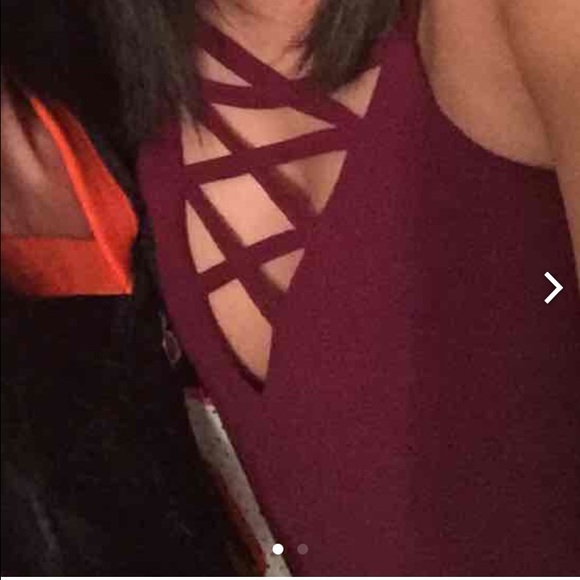 Cross front bodysuit/top - Picture 1 of 2