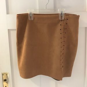 Missguided Faux Suede Skirt