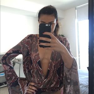 Free people bell sleeve top