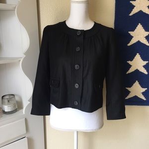 J. Crew Wool Cropped Swing Jacket
