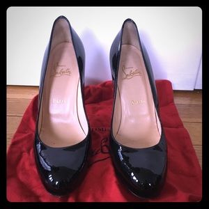 Christian Louboutin Black Patent Leather Pumps