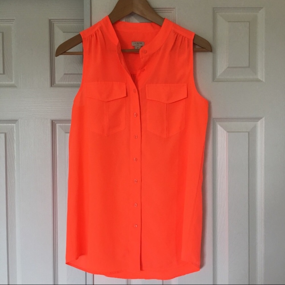 J crew button up top