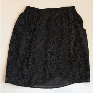 POCKETS Converse One Star small layered mini skirt