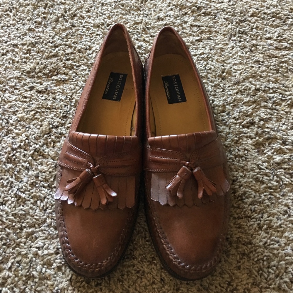 Men's Bostonian Brown Loafers Size 10