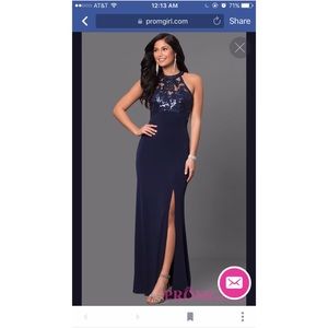 Navy Blue Prom dress Brand new with tags