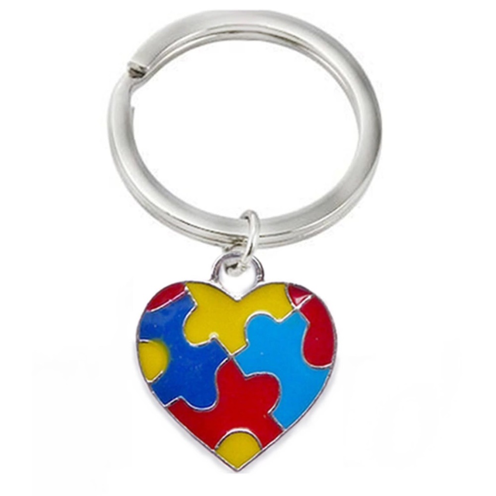 ♦️ Autism  awareness key ring puzzle holder ASD