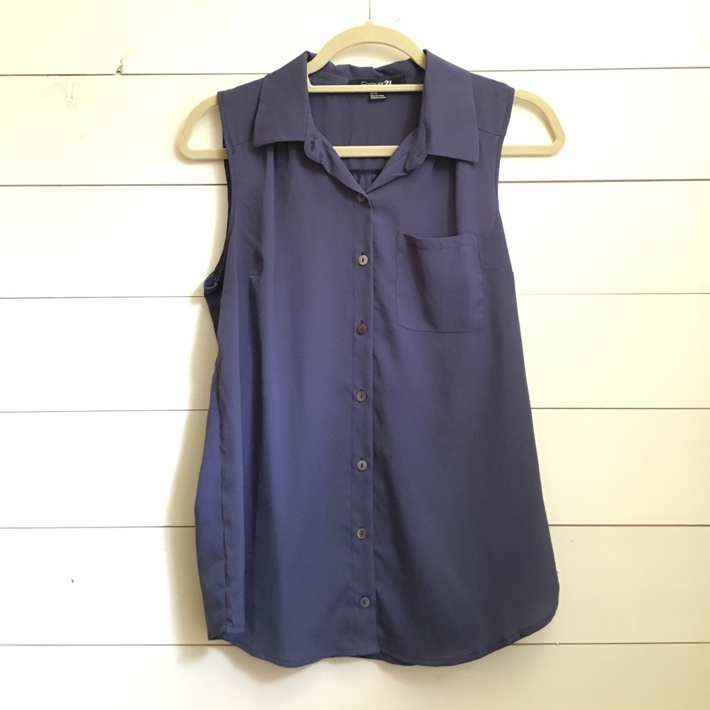 Forever 21 Button Down Tank