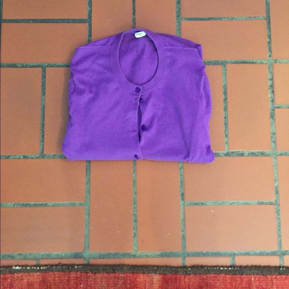 J.Crew Jackie O Cardigan - Purple