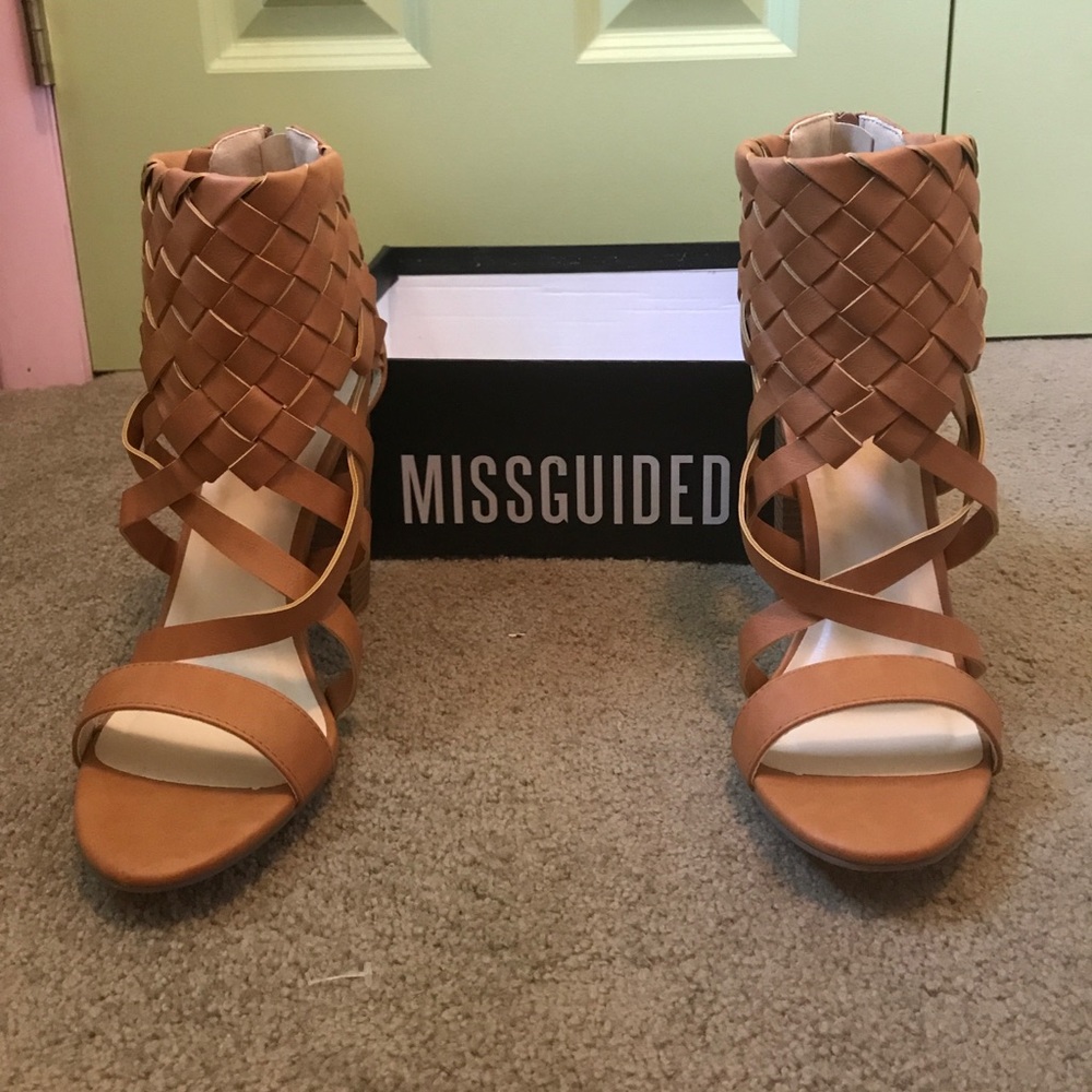 Missguided Woven Heeled Sandals