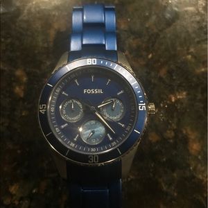 Men's Fossil Blue stainless steel Watch