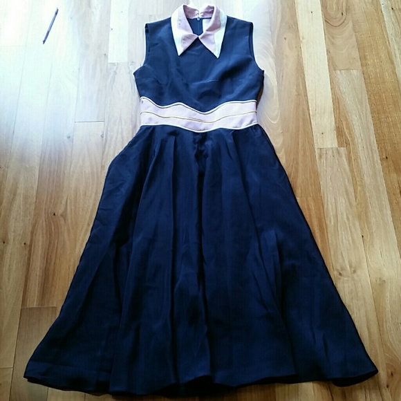 !SOLD!ROKSANDA VARGA SLEEVELESS MIDI DRESS - Picture 5 of 8