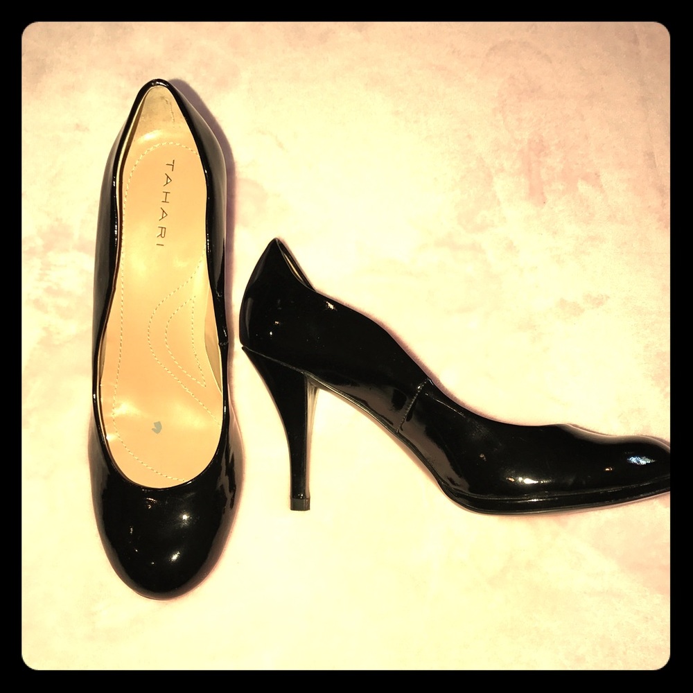 Tahari Black Patent Leather