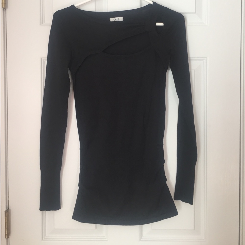 Black Long Sleeve Top