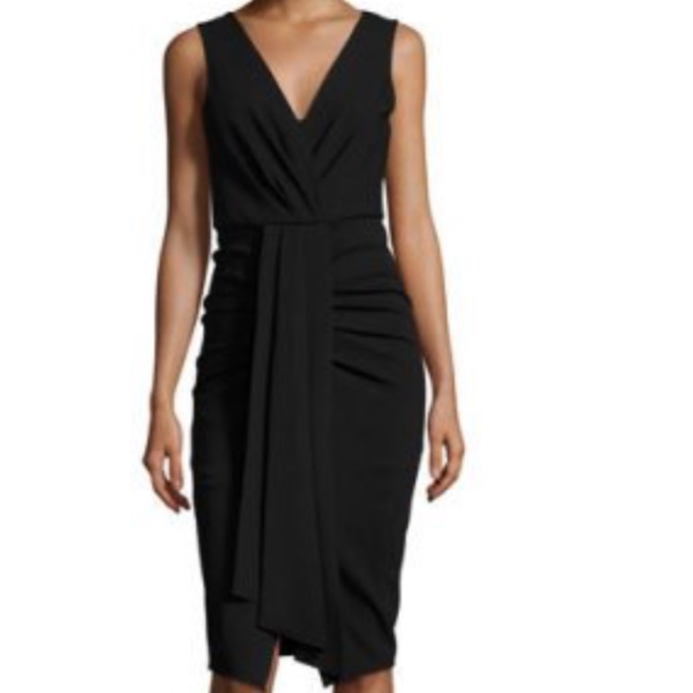 NWT Kobi Halperin Sleeves Draped Stretch Dress