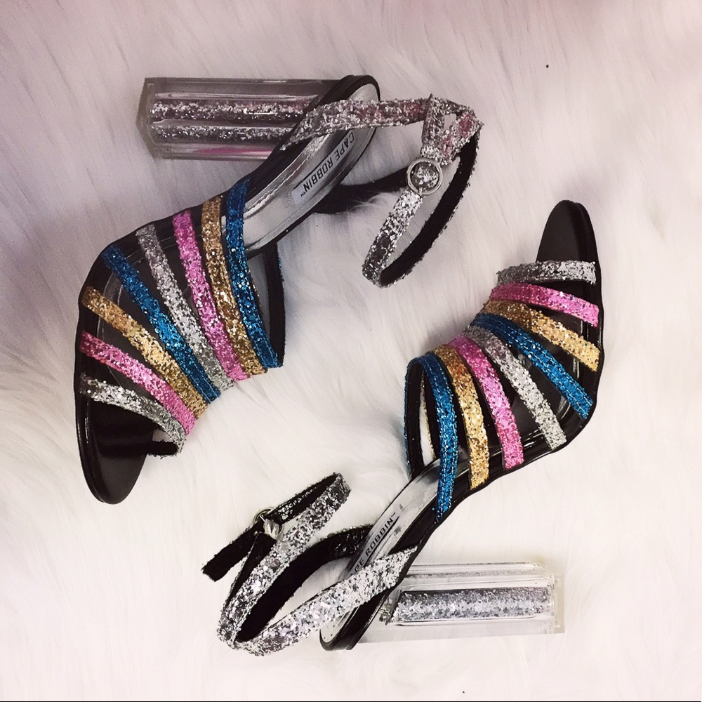 🎉New - Glitter Block Heels - Picture 4 of 8