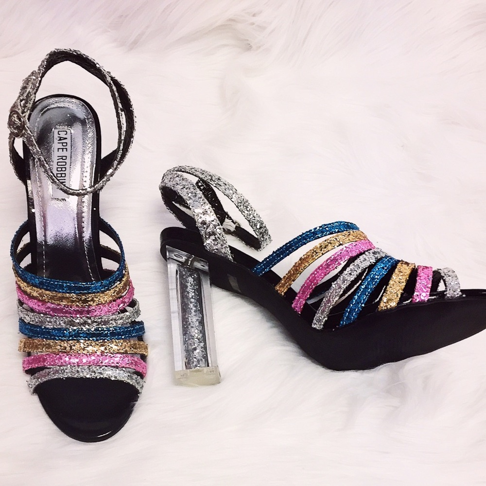 🎉New - Glitter Block Heels - Picture 5 of 8