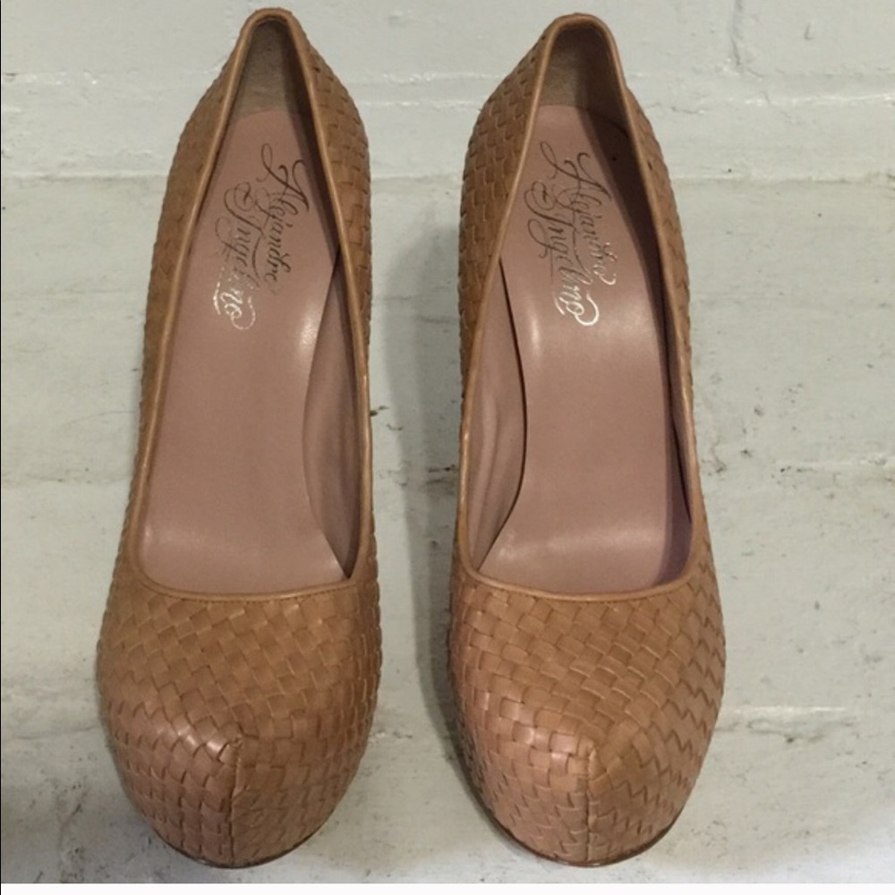Alejandro Ingelmo woven platform pumps