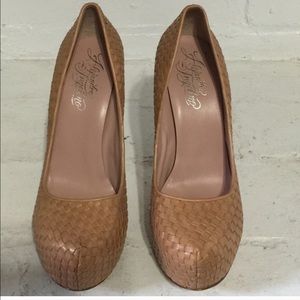 Alejandro Ingelmo woven platform pumps