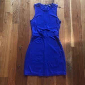 Express blue mini dress
