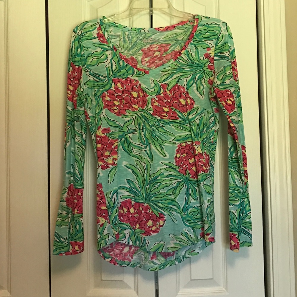 Lilly Pulitzer Amanda L/S Top in Spike The Punch