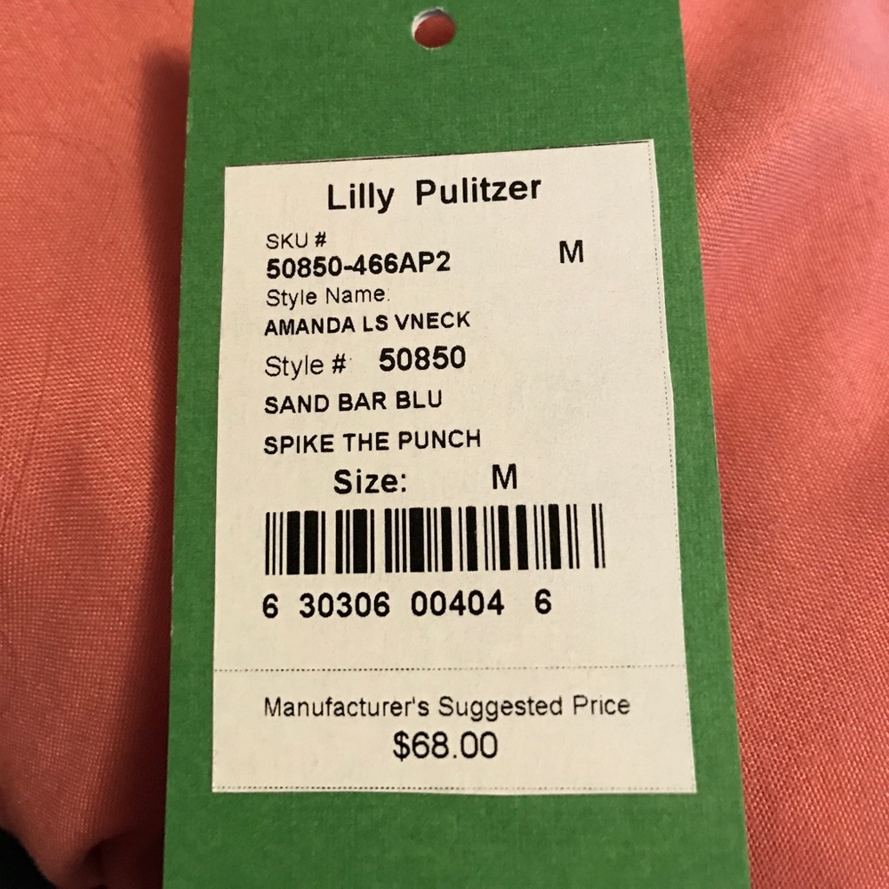 Lilly Pulitzer Amanda L/S Top in Spike The Punch - Picture 3 of 3