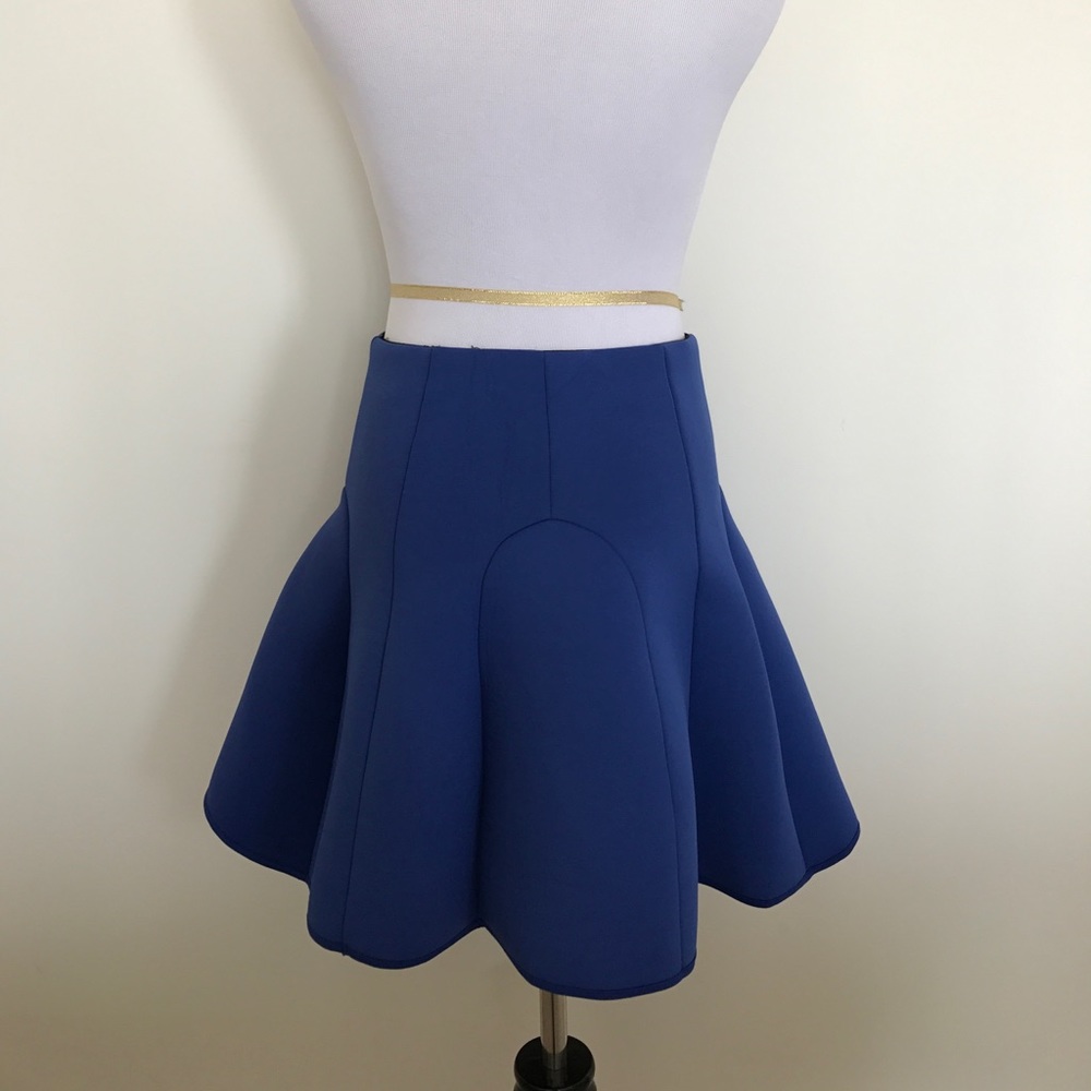 & Other Stories Scuba Blue Pleated Skirt