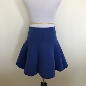 & Other Stories Scuba Blue Pleated Skirt