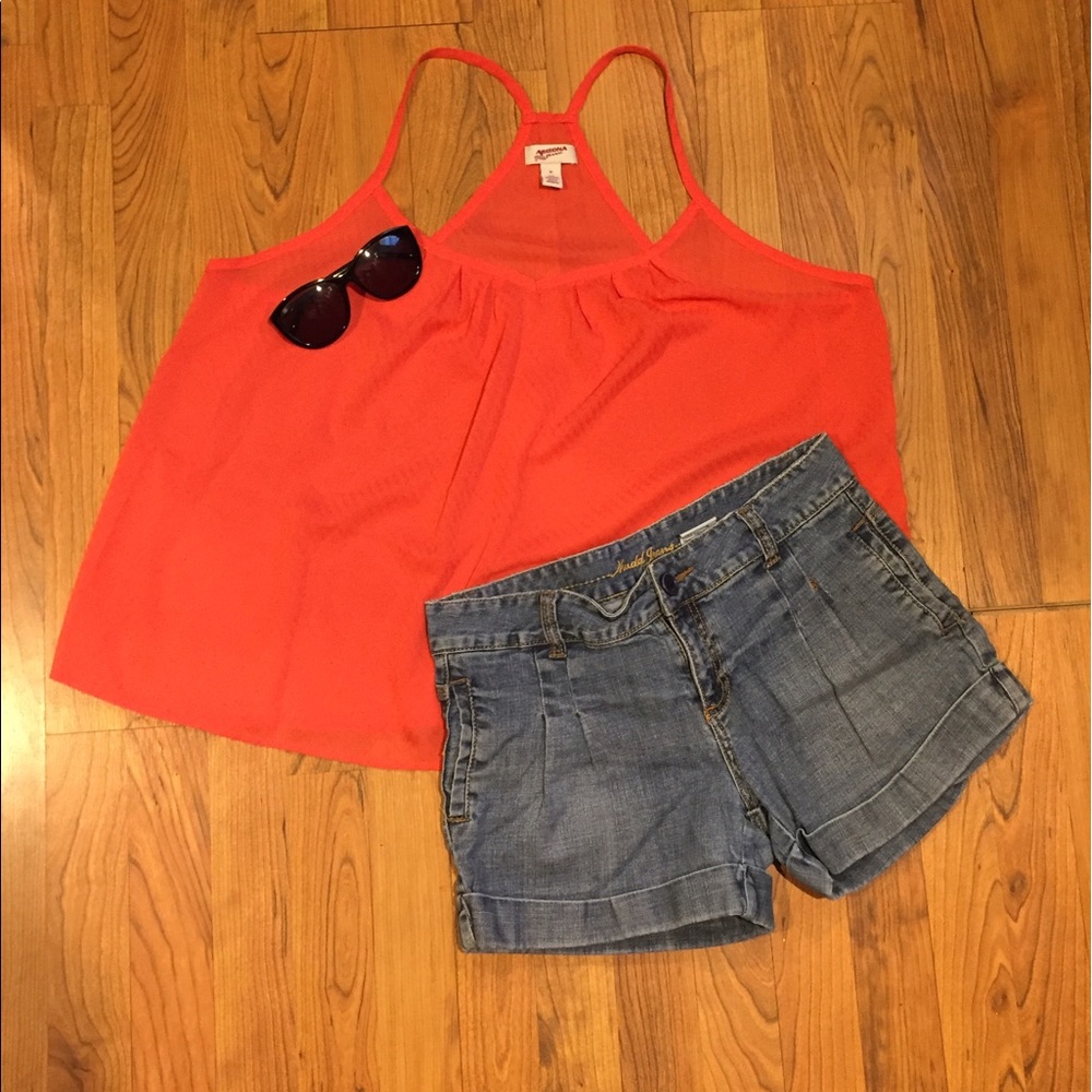 Coral tank top
