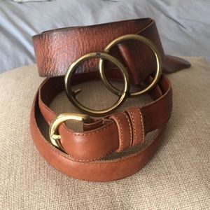 Coach Leather Belt, British Tan, M
