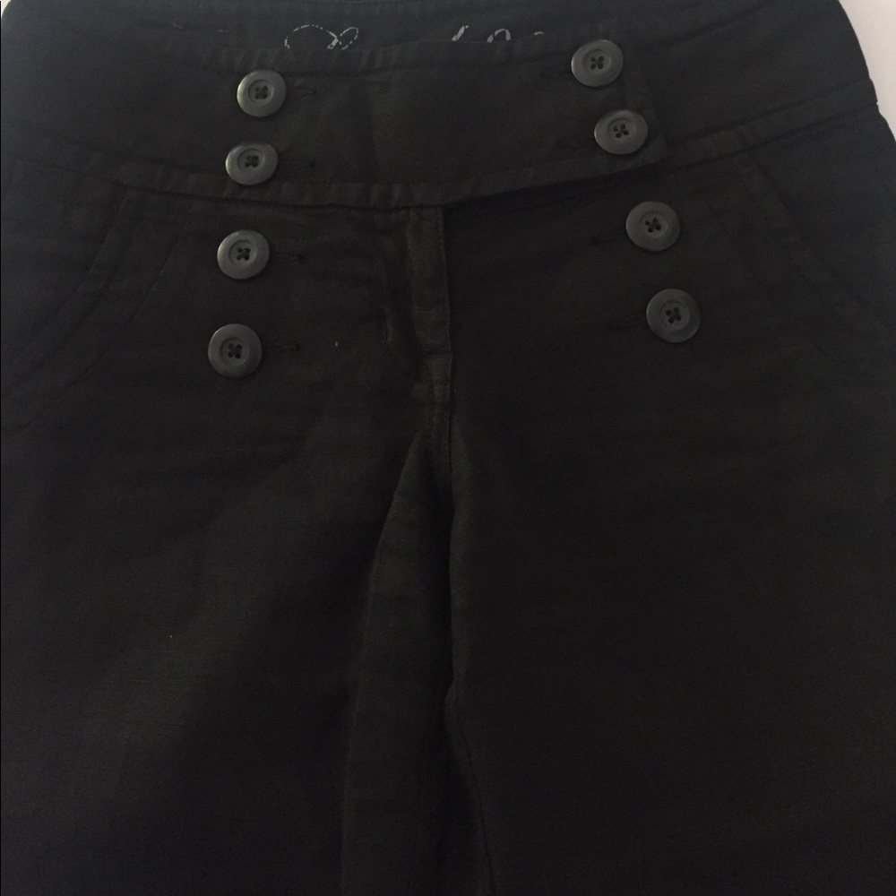 Level 99 100% Linen Gaucho Bermuda Short - Picture 2 of 8