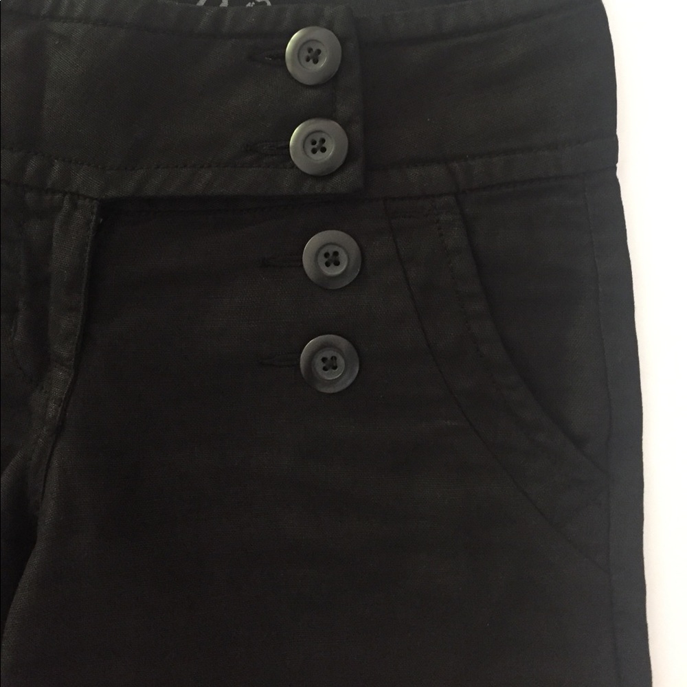 Level 99 100% Linen Gaucho Bermuda Short - Picture 3 of 8