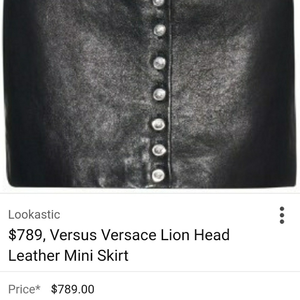 Versus Versace Lion Head Mini Skirt - Picture 3 of 5