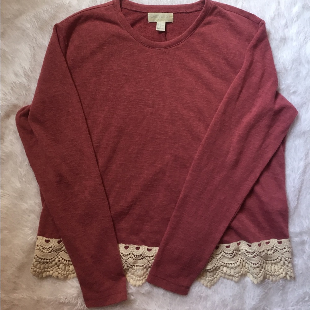 PLUS SIZE HOST PICK💋 Forever 21 lace long sleeve