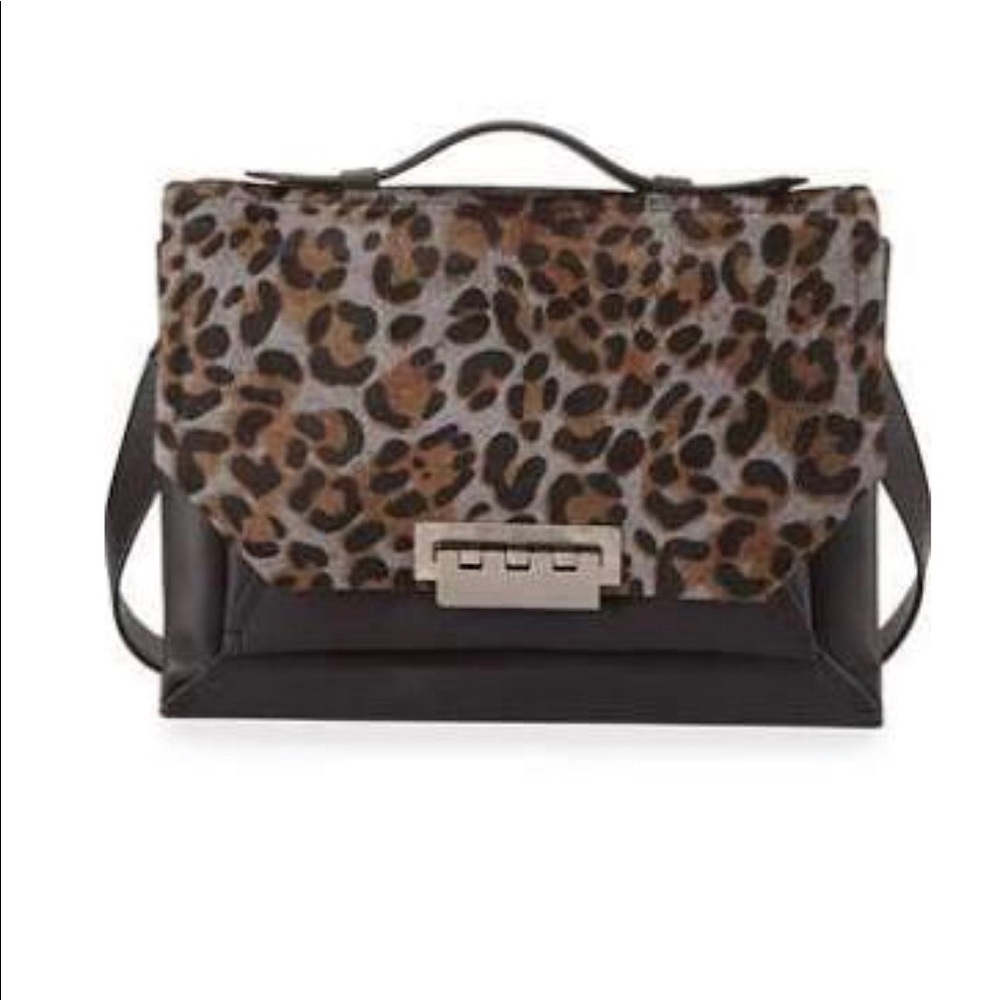 zac posen eartha envelope leopard