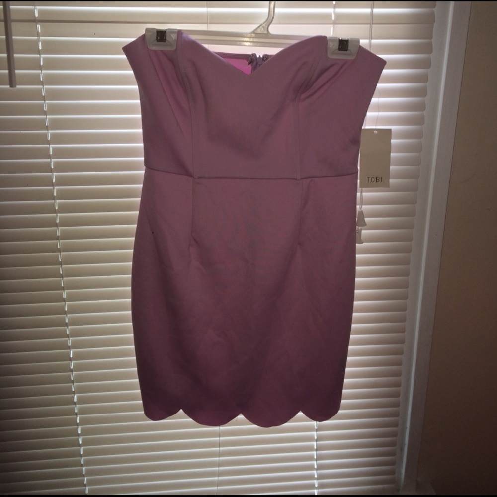 Never worn tobi strapless dress