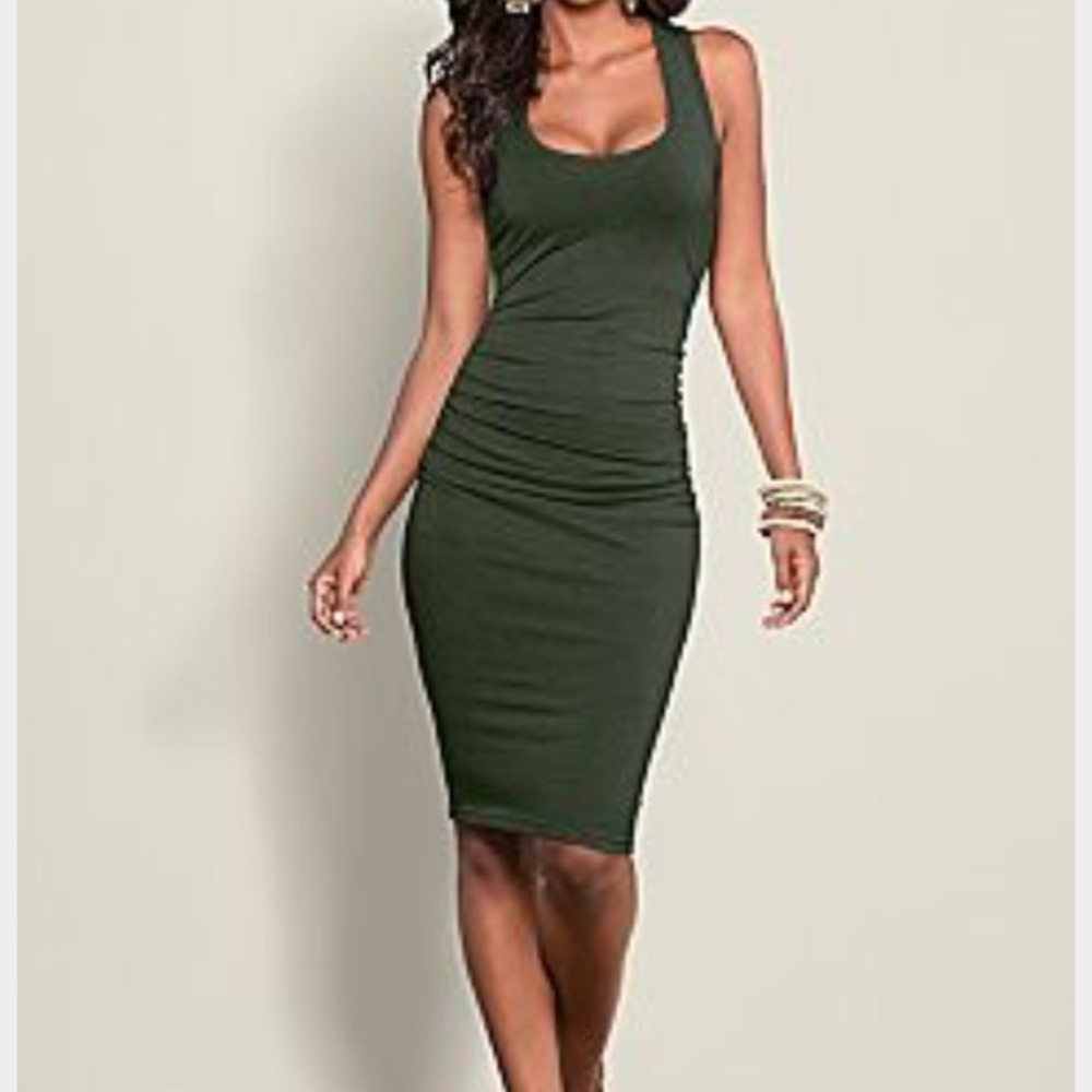 Venus racerback tank bodycon dress