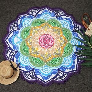Round Indian Hippie Tapestry Blanket Wall Decor