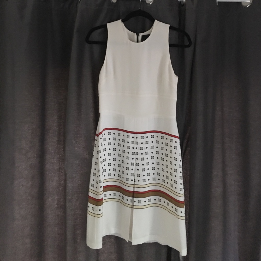 High fashion brand. Very well made dress. Like new