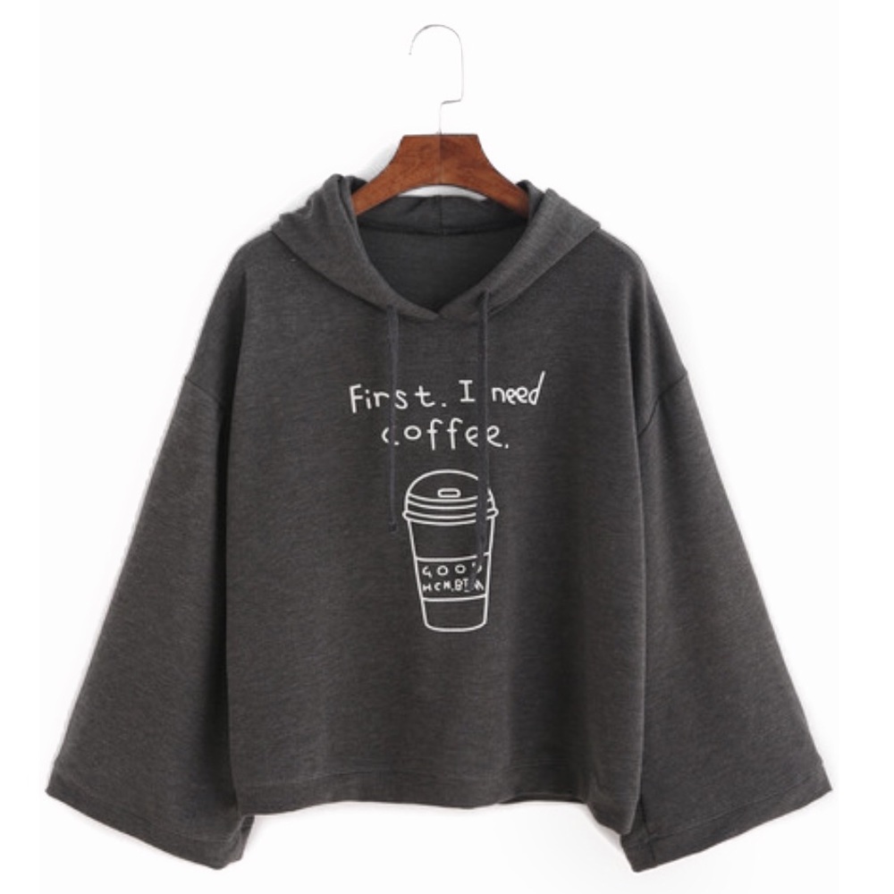 🔥SALE🔥Grey Coffee Hoodie