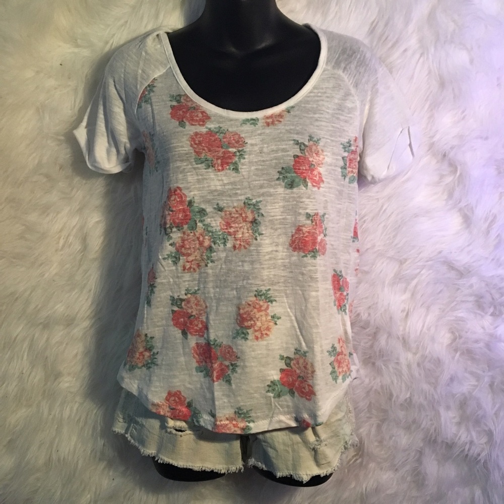 Sheer Floral Top