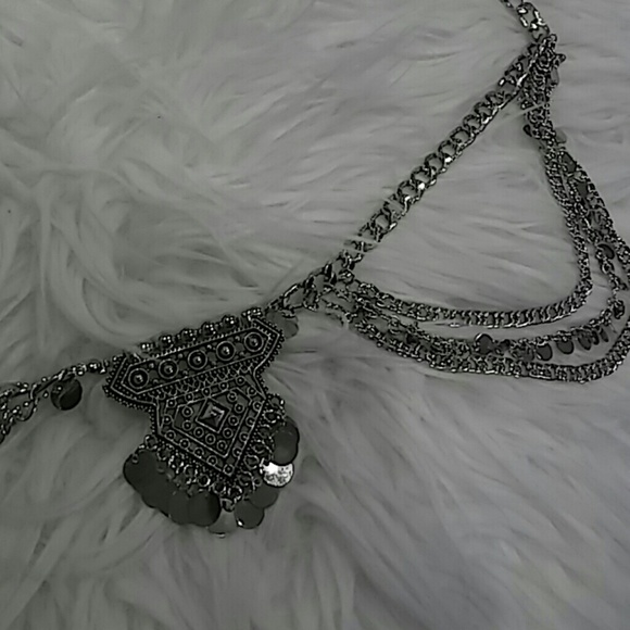 SILVER BOHO BELLY/BIKINI CHAIN - Picture 4 of 4