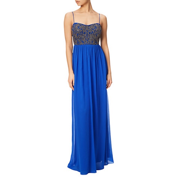 Adrianna Papell Dresses & Skirts - Adrianna Papell royal blue beaded bodice gown