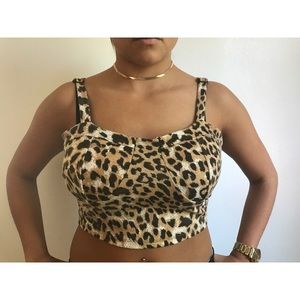 Cheetah Print Crop Top