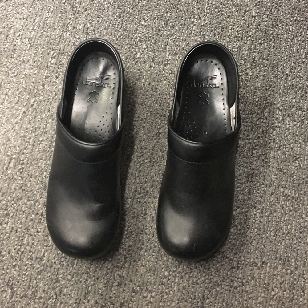 Dansko black clogs!
