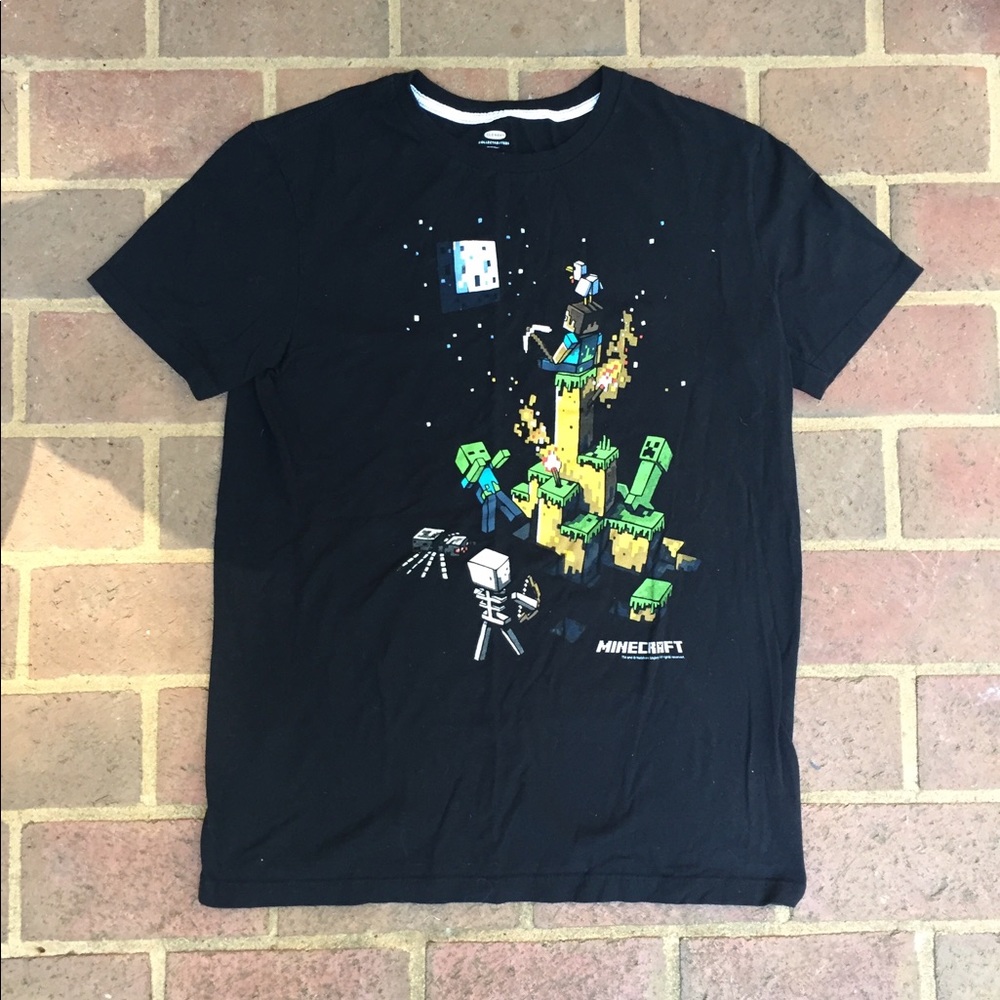 Old Navy Boy's Minecraft T-Shirt- Black
