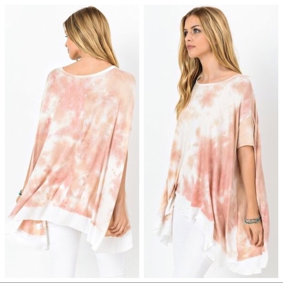 LAST ONE- L ❇️ Tie Dye Asymmetrical Tunic - Picture 4 of 5