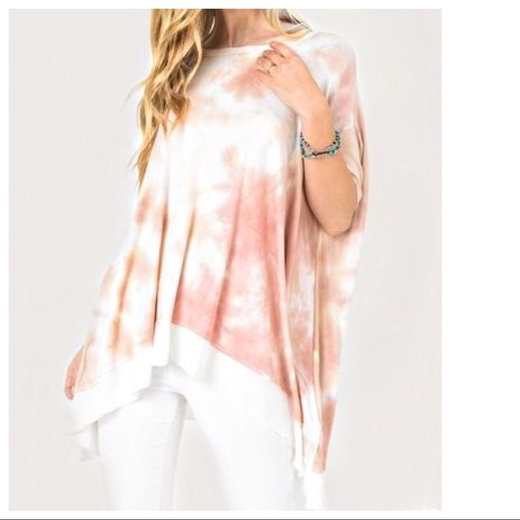 LAST ONE- L ❇️ Tie Dye Asymmetrical Tunic - Picture 2 of 5